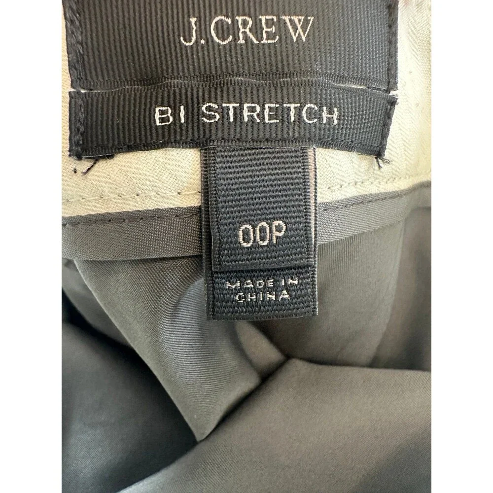 J Crew Women's Bl Stretch Wool Blend Back Zip Slit Pencil Skirt Petite 00